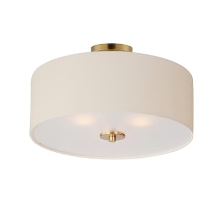 Maxim Lighting Bongo 3-Light Pendant/Semi-Flush Mount, Natural Aged Brass 10014OMNAB